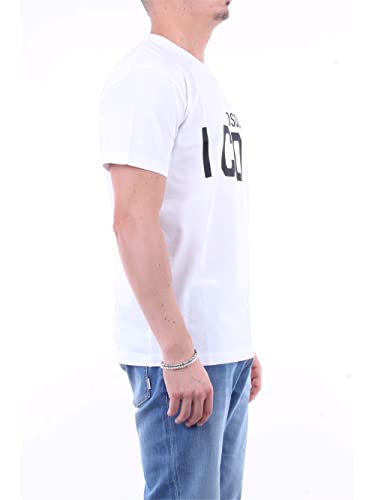 DSQUARED2 Hombre Camiseta Icon Bianco M