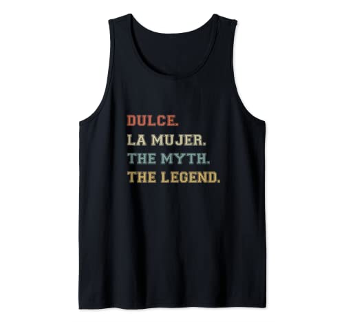 Dulce la Mujer Myth Legend Nombre Divertido Personalizado Camiseta sin Mangas