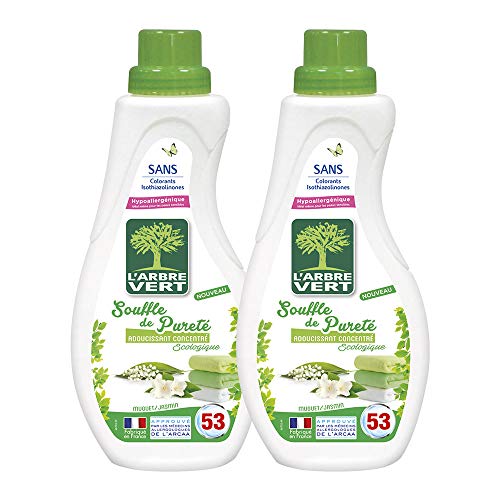 El árbol verde Suavizante ropa aliento de pureza 53 lavados) 800 ml – juego de 2