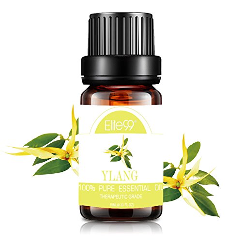 Elite99 Aceites Esenciales, Aceites Esenciales para Humidificadores de Ylang Ylang, Aceites de Aromaterapia 100% Puros 10ml