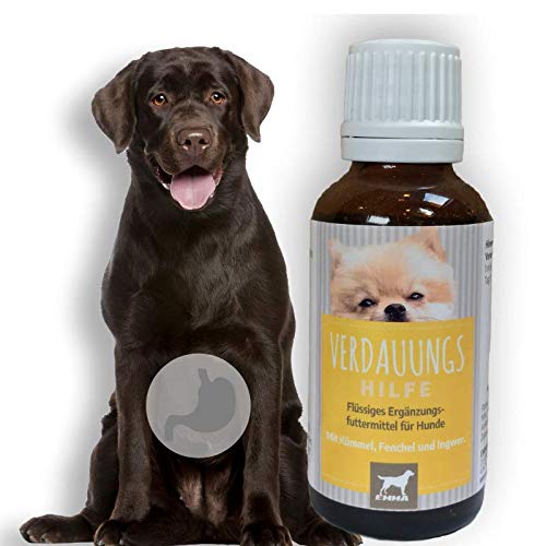 EMMA digestivo para Perros I para una digestión óptima con alcaravea e hinojo I para una Flora intestinal Sana después de la diarrea, Cambio de alimento 30 ml