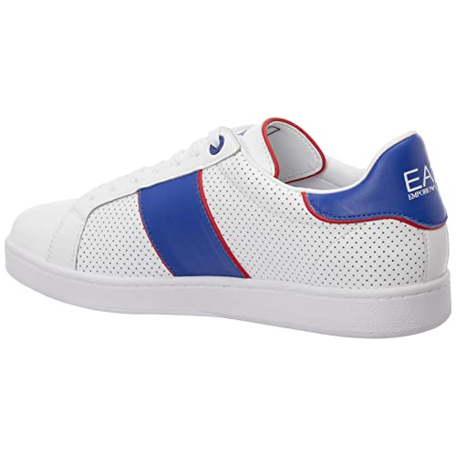 Emporio Armani EA7 Hombre Zapatillas White - baltimora - Racing Red 42 EU