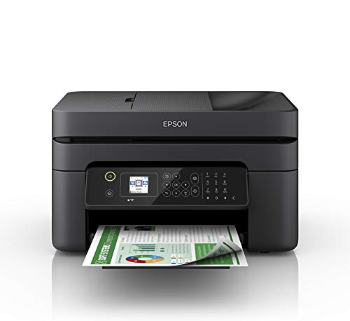 Epson WorkForce WF-2830DWF - Impresora multifunción de inyección de tinta 4 en 1 (impresora, escáner, copia, fax, ADF, WiFi, dúplex, cartuchos individuales, DIN A4), color negro