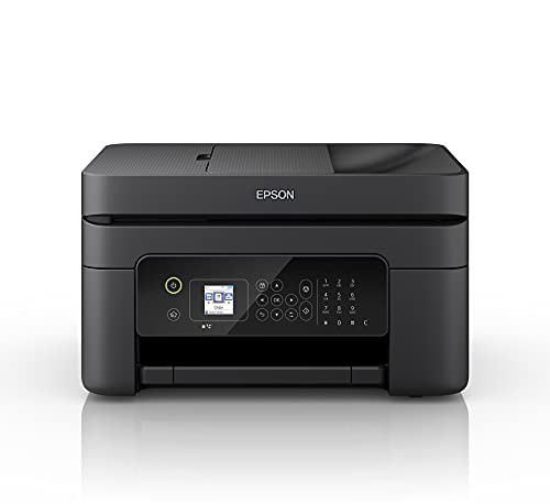 Epson WorkForce WF-2830DWF - Impresora multifunción de inyección de tinta 4 en 1 (impresora, escáner, copia, fax, ADF, WiFi, dúplex, cartuchos individuales, DIN A4), color negro