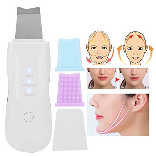 Exfoliante ultrasónico USB, pala ultrasónica profesional para espinillas, limpiador eléctrico de poros, depurador de piel para eliminar espinillas, limpiador facial para rejuvenecimiento de la piel