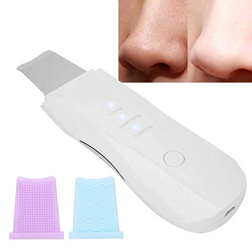 Exfoliante ultrasónico USB, pala ultrasónica profesional para espinillas, limpiador eléctrico de poros, depurador de piel para eliminar espinillas, limpiador facial para rejuvenecimiento de la piel