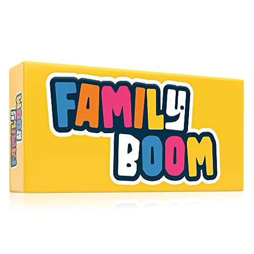 FAMILY BOOM - El juego de mesa para Toda la Familia - 300 cartas variadas y divertidas, Juego de cartas niños, juegos de mesa familiares divertidos - Juego de Cartas Regalos para Niños y Padres