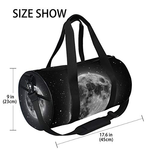 Fantazio - Bolsa de deporte para hombre, diseño de luna, para gimnasio