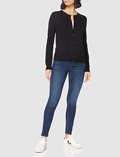 FIND Cotton Crew, chaqueta punto Mujer, Negro (Black B41110-35352), X-Small