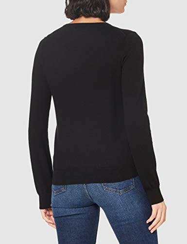 FIND Cotton Crew, chaqueta punto Mujer, Negro (Black B41110-35352), X-Small