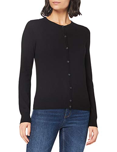 FIND Cotton Crew, chaqueta punto Mujer, Negro (Black B41110-35352), X-Small