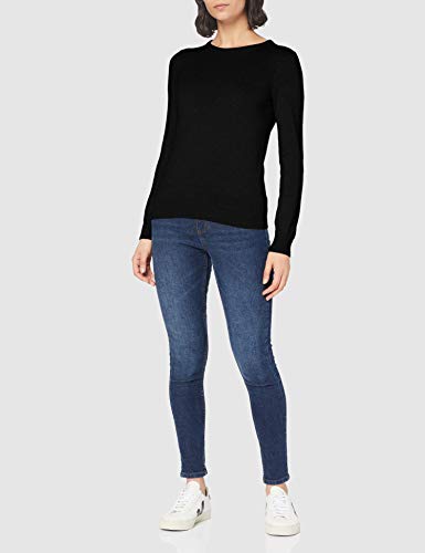 FIND Cotton Crew, suéter Mujer, Negro (Black B41110-35352), Medium