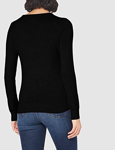 FIND Cotton Crew, suéter Mujer, Negro (Black B41110-35352), Medium