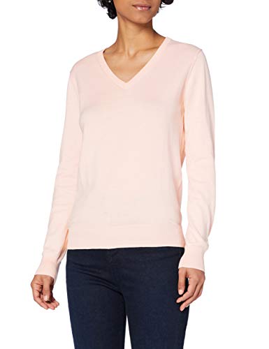 FIND Cotton V, suéter Mujer, Rosa (Pale Pink Pk41110-35351), Small