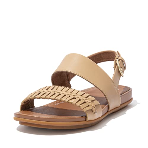 Fitflop Gracie Wrapped Weave Back-Strap Sandals, Sandalias deslizantes Mujer, Blush, 43 EU