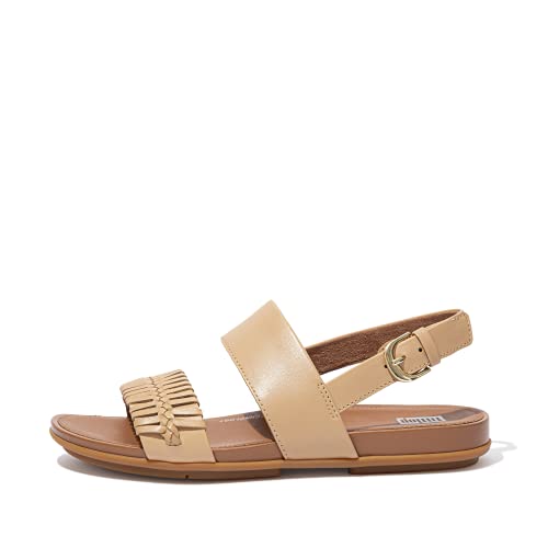 Fitflop Gracie Wrapped Weave Back-Strap Sandals, Sandalias deslizantes Mujer, Blush, 43 EU