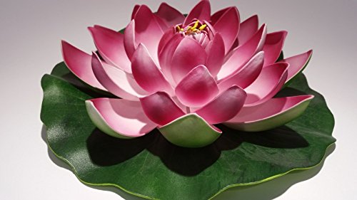 Flor de loto ninfea de porcelana, planta artificial, diám. 28 cm Decoración lago