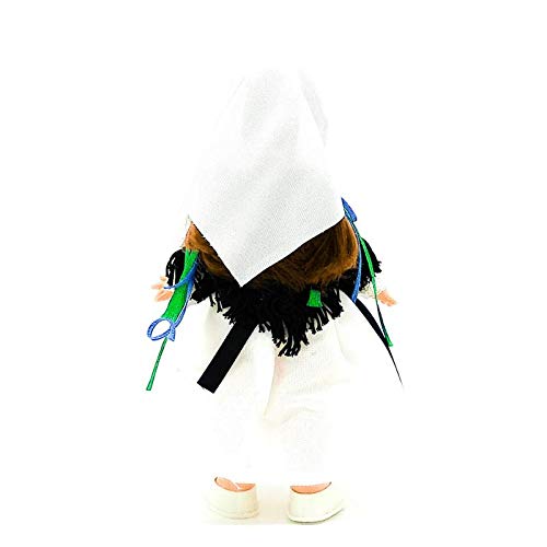 Folk Artesanía Muñeca Regional colección de 25 cm con Vestido típico Ibicenca Ibiza Islas Baleares España.