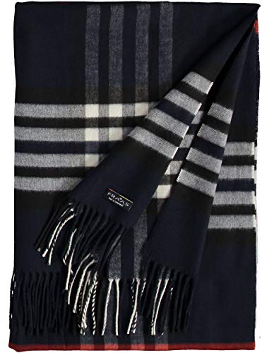 FRAAS Bufanda a cuadros para mujer y hombre de Cashmink® - 53 x 200 cm - Más suave que el cashmere - Cuadros para el invierno - Bufanda a cuadros Fabricada en Alemania