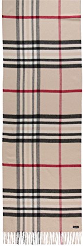 FRAAS Bufanda a cuadros para mujer y hombre de Cashmink® - 53 x 200 cm - Más suave que el cashmere - Cuadros para el invierno - Bufanda a cuadros Fabricada en Alemania