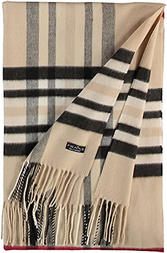 FRAAS Bufanda a cuadros para mujer y hombre de Cashmink® - 53 x 200 cm - Más suave que el cashmere - Cuadros para el invierno - Bufanda a cuadros Fabricada en Alemania