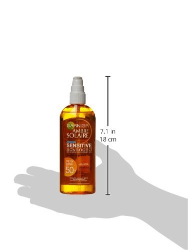 GARNIER DELIAL Ambre Solaire Sensible Avanzada Sun Aceite Nutriente Protección con SPF 50