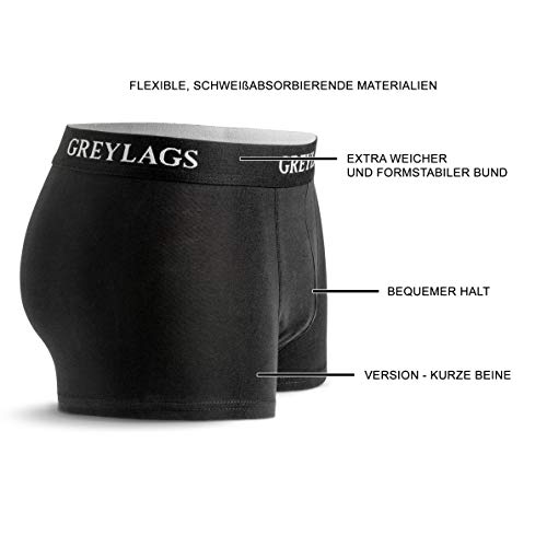 Greylags Prima Calzoncillos Retro | Boxershorts | Tubo Corto | Ropa Interior para Hombres | 95% Algodón - 5% Spandex | Paquete de 6