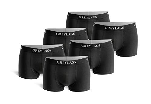 Greylags Prima Calzoncillos Retro | Boxershorts | Tubo Corto | Ropa Interior para Hombres | 95% Algodón - 5% Spandex | Paquete de 6