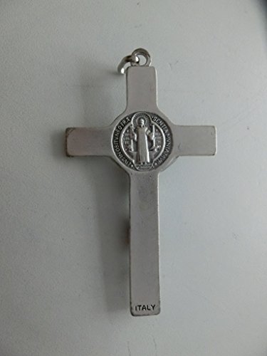 GTBITALY 10.266.30 Cruz de San Benito Modelo Económico Medida 8 cm con Anillo Exorcismo Exorcista