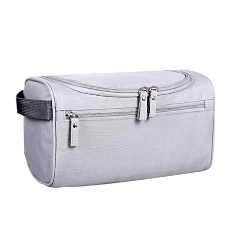 Guangcailun Hombres Higiene Bolsa de Almacenamiento Organizador Impermeable Masculino de la Caja cosmética de Gran Capacidad de Asas del Viaje, Gris