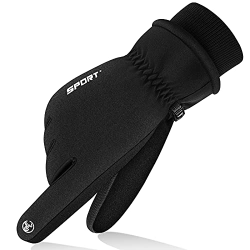 Guantes de invierno Guantes de pantalla táctil Guantes de clima frío a prueba de viento Guantes térmicos cálidos para correr ciclismo Actividades al aire libre para hombres y mujeres