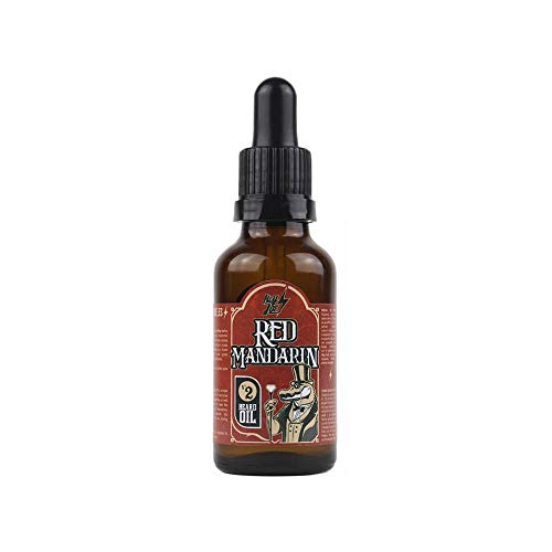 HEY JOE! - Beard Oil Nº 2 Red Mandarin| Aceite para la Barba Natural y Refrescante con Fragancia de Mandarina Roja - Nutrición para Barbas Fuertes y Saludables - Envase de 30 ml