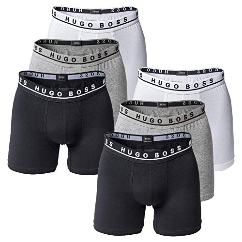 Hugo Boss Hombre Boxer Larga 6er Paquete - Cyclist Shorts, Stretch (2X 3-Pack) (999), 2XL (2X-Large) - 6-Pack