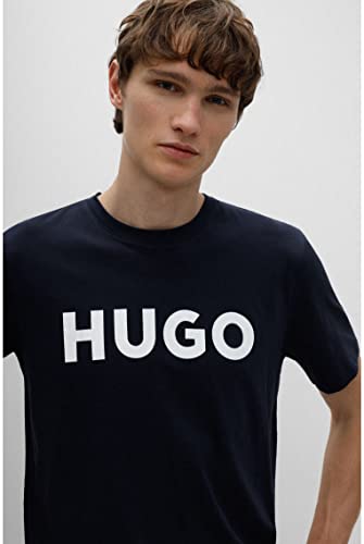 HUGO Dulivio 10229761 01 Camiseta para Hombre, Azul (N Dark Blue 405), L