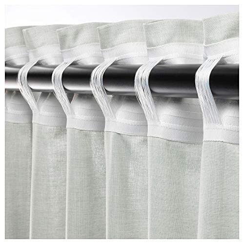 IKEA 504.173.17 Hannalill - Cortinas (1 par), Color Verde Claro