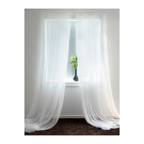 IKEA LILL - Sheer curtains, 1 pair, white - 280x300 cm