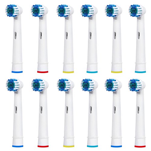 IM77R 12 Recambios Cepillo Electrico Compatible con Braun Oral b Vitaly Precision Clean, White Clean, Sensitive Clean,Proffesional Care, EB-17A / SB-17A / EB17-P (3 Kits x 4 Cepillos)