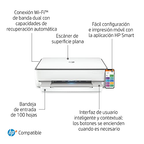 Impresora Multifunción HP Envy 6020e - 6 meses de impresión Instant Ink con HP+