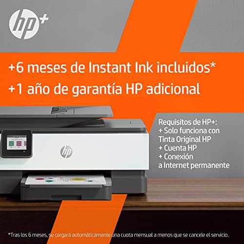 Impresora Multifunción HP OfficeJet Pro 8022e - 6 meses de impresión Instant Ink con HP+