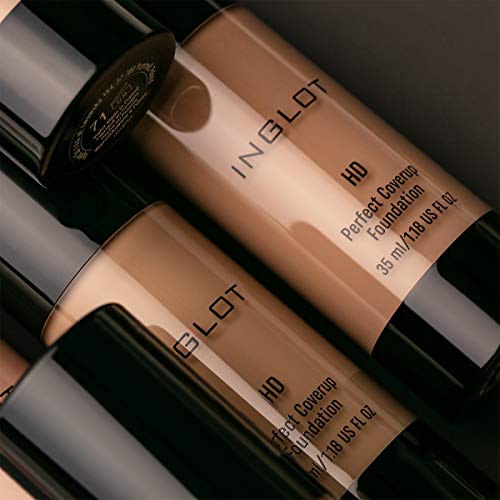 INGLOT - Base de maquillaje HD Perfect Coverup Foundation - 73 - Cobertura media/alta - Todo tipo de pieles - Maquillaje vegano - Crueltyfree