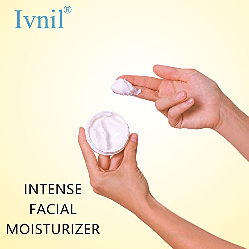 Ivnil Crema Facial con ÁCIDO HIALURÓNICO, VITAMINA C, Crema Facial Hidratante Retinol, Cuidado Facial Antiarrugas-Antienvejecimiento 50ml