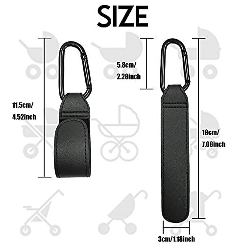 iZhuoKe Ganchos Carro Bebé,Pack de 2 Colgador Bolso Carrito Bebe,Mosqueton Carro Bebe,Ganchos Carritos de Bebé,para Sillita, Cochecito o Silla de Ruedas