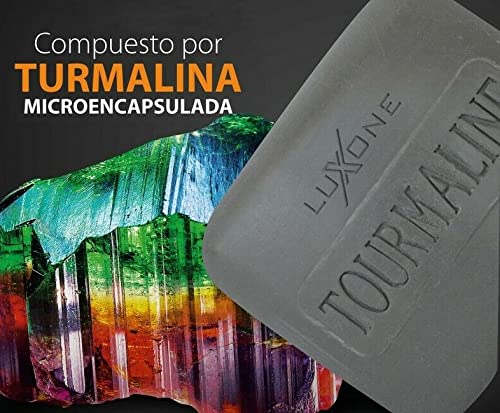 Jabón Natural de Turmalina y Aloe Vera 2 Unidades, TELETIENDA ENKASA Orgánico y Vegano para Todo Tipo de Pieles de Origen Artesanal