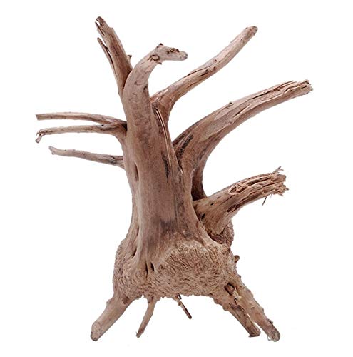 JONJUMP Tronco de madera natural, árbol de madera deriva, acuario, pecera, decoración de plantas de jardinería, forma aleatoria