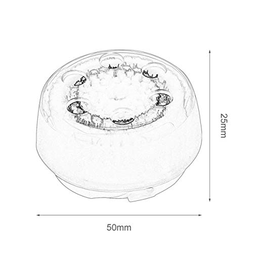 KALY Exfolia las células de piel muerta de plástico y fibra fina cabezales de cepillo de repuesto para clarisonic MIA y MIA 2 PRO PLUS limpiadores faciales