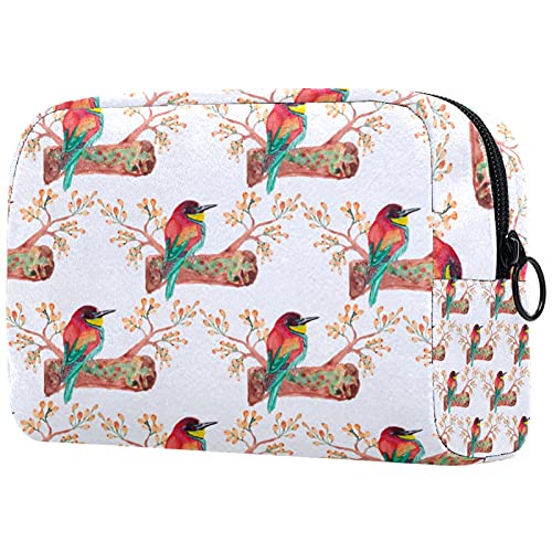 KAMEARI Bolsa de cosméticos Birds On Branch Organizador de bolsas de cosméticos multifuncionales