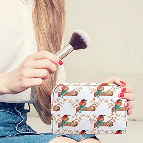 KAMEARI Bolsa de cosméticos Birds On Branch Organizador de bolsas de cosméticos multifuncionales