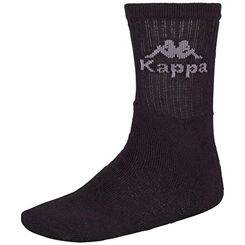 Kappa AUSTRALIEN 6 Calcetines, Unisex Adulto, Negro, 47-50