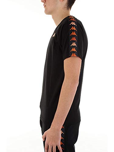 Kappa Authentic Gaf T-Shirt Arancio, Nero - XL