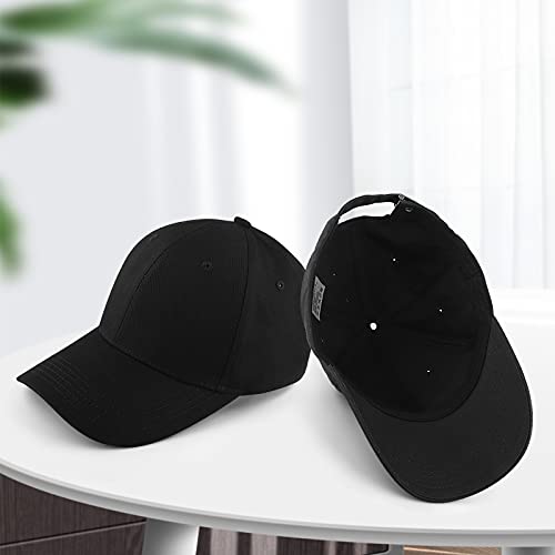 KELOYI Gorra De Hombre Mujer Béisbol Verano Cap Negra Ajustable Algodón Running Hats Baratas Polo